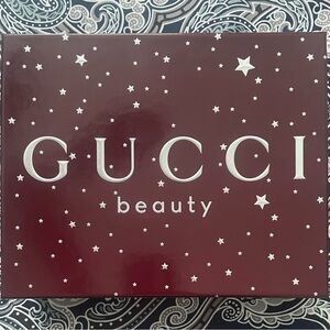 AUTHENTIC GUCCI BEAUTY EMPTY BOX - MAROON 9” X 7.5” X 2.5”